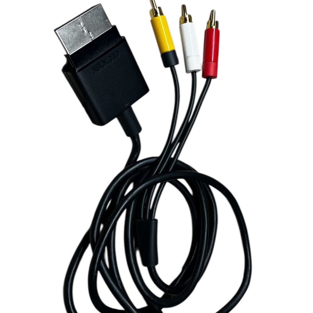 Black XBOX 360 OEM AV Cords
